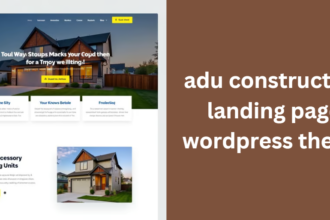 adu construction landing page wordpress theme