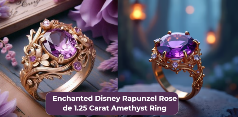Enchanted Disney Rapunzel Rose de 1.25 Carat Amethyst Ring