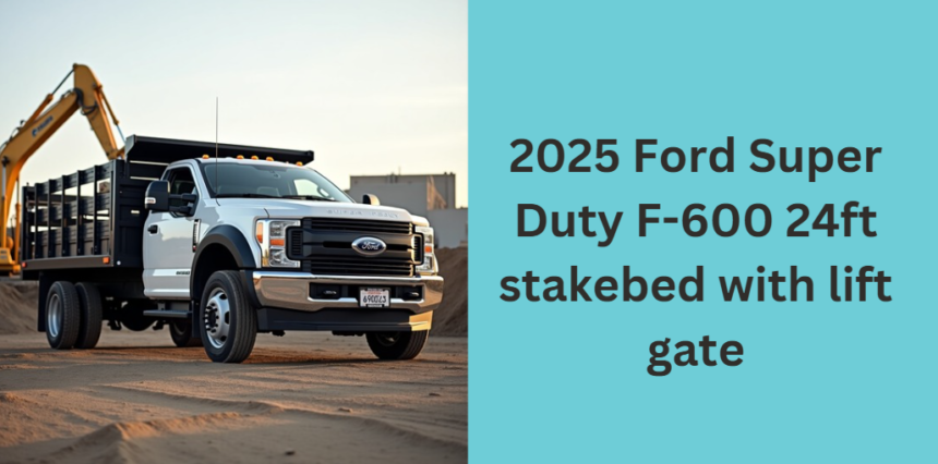 2025 Ford Super Duty F-600 24ft stakebed with lift gate