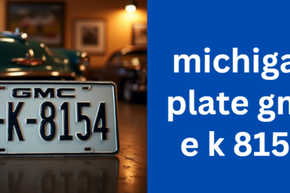 michigan plate gmc e k 8154